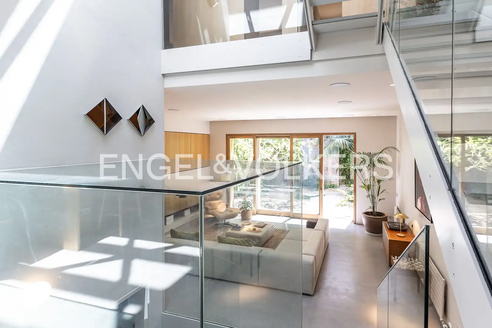 Living room of Houses for rent in Barcelona  with Air Conditioner, Heating and Private garden