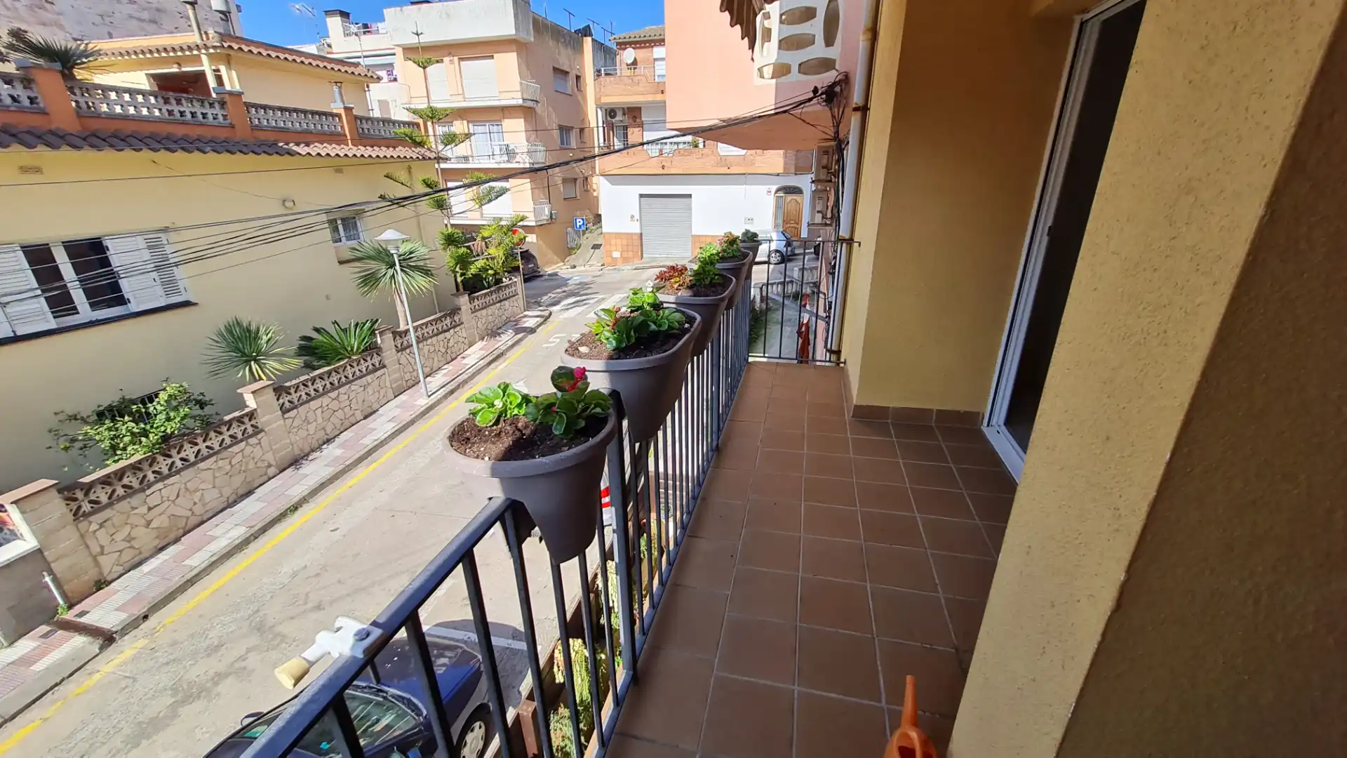 Balcony of Duplexes for sale in Blanes  with Heating, Parquet flooring and Furnished