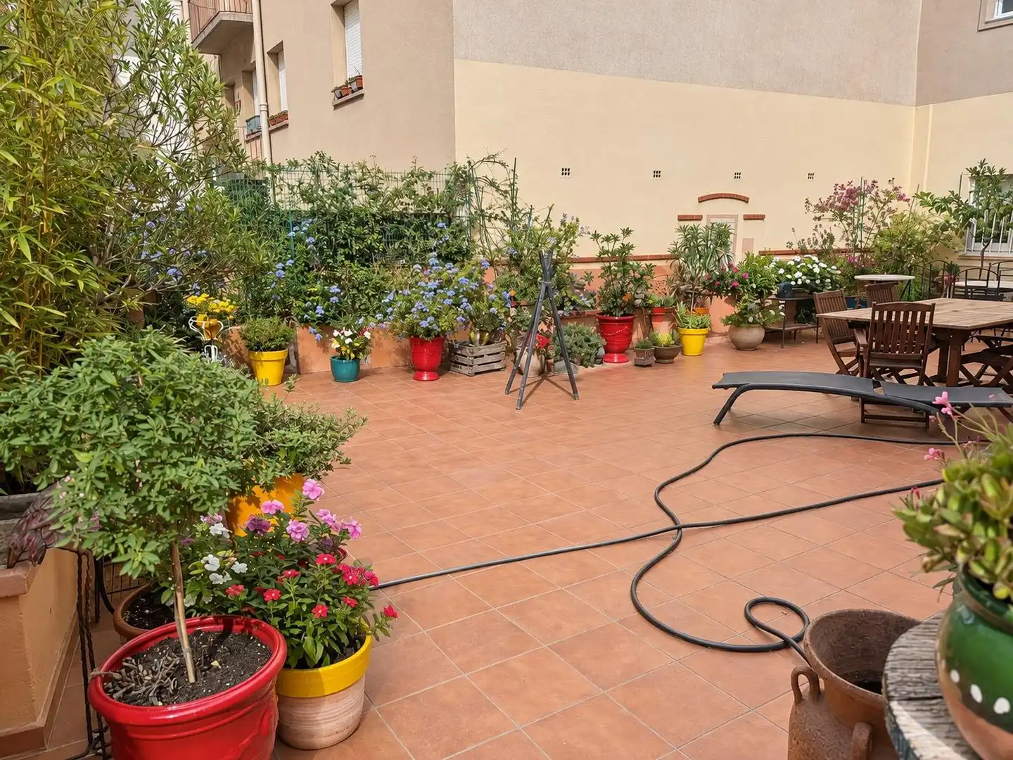 Terrasse von Wohnungen zum Verkauf in Figueres mit Privatgarten und Abstellraum