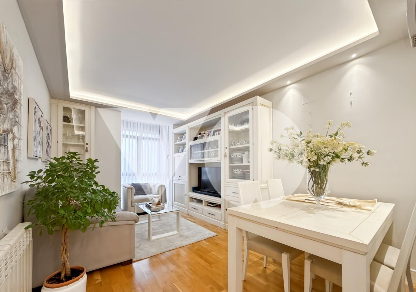 Sala de estar de Piso en venta en  Madrid Capital con Aire acondicionado y Amueblado