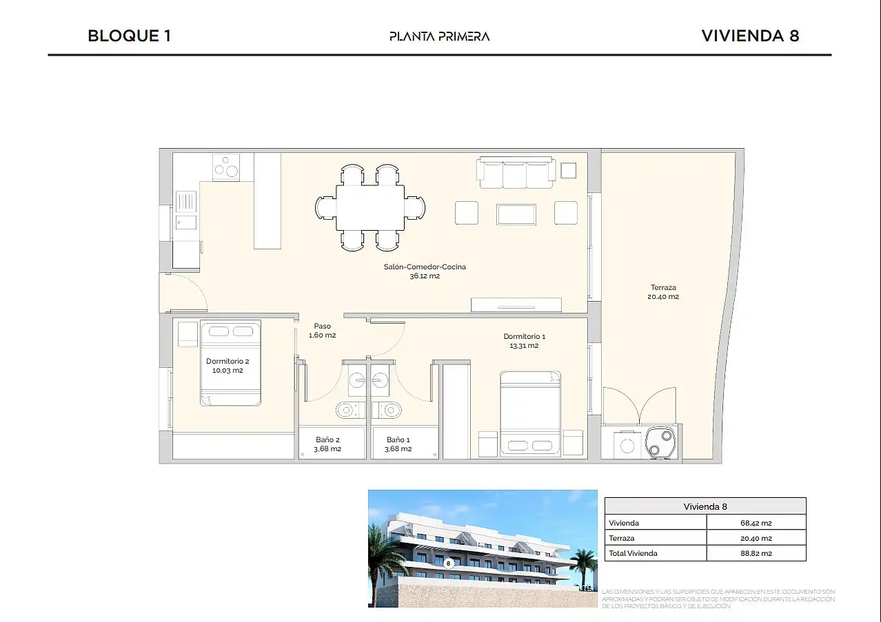 Apartamento con terraza en venta en Balcón de Finestrat - Terra Marina, imagen 18