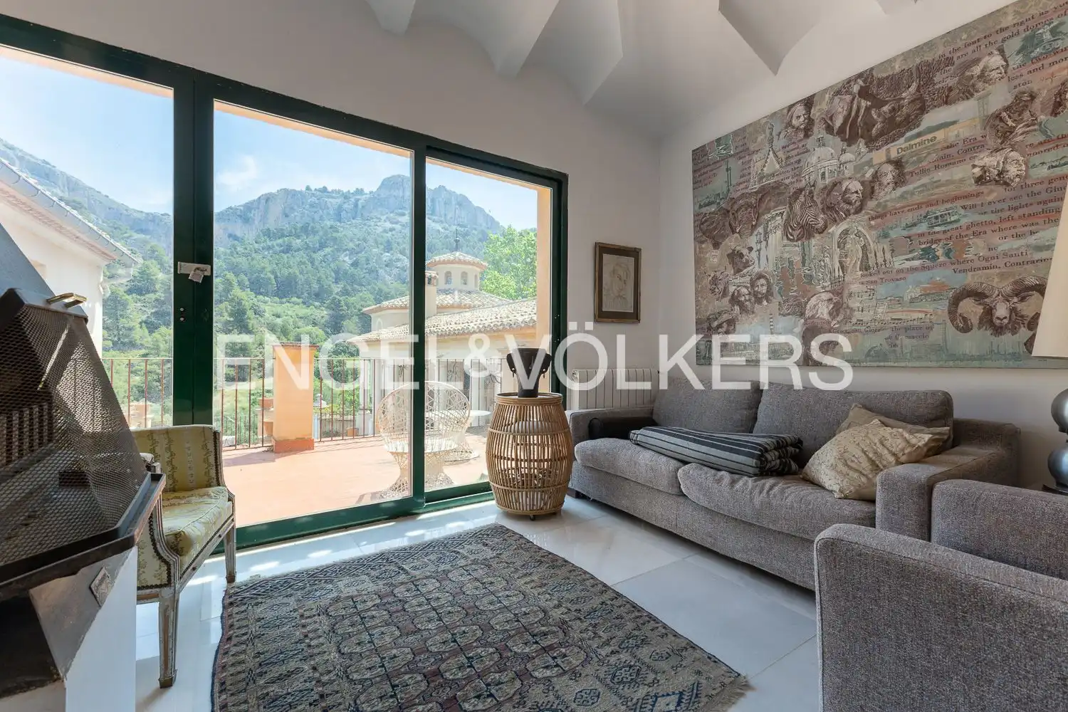 Vista exterior de Finca rústica en venda en Alcoleja amb Aire condicionat, Calefacció i Jardí privat