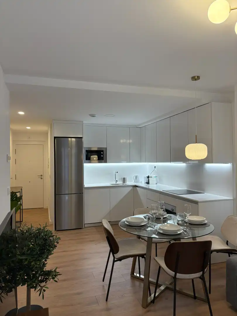 Kitchen of Flat for rent in Zaragoza  with Air Conditioner and Furnished