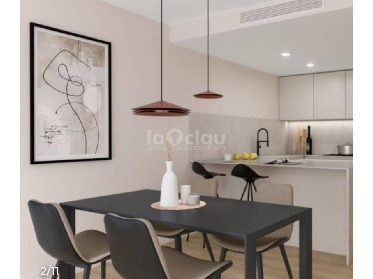 Kitchen of Flat for sale in Tona  with Air Conditioner, Heating and Parquet flooring