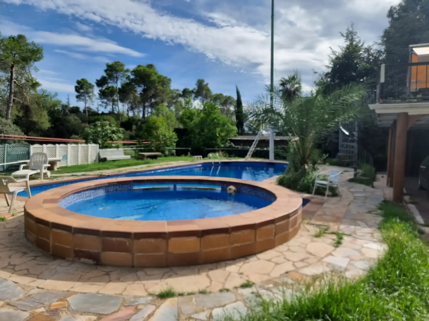 Schwimmbecken von Haus oder Chalet zur untervermieten in Cerdanyola del Vallès mit Heizung, Privatgarten und Schwimmbad