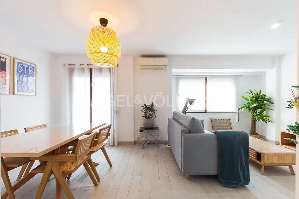 Sala de estar de Piso de alquiler en Valencia con Aire acondicionado, Calefacción y Amueblado