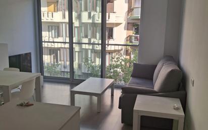Sala d'estar de Pis de lloguer en  Barcelona Capital amb Aire condicionat, Calefacció i Moblat