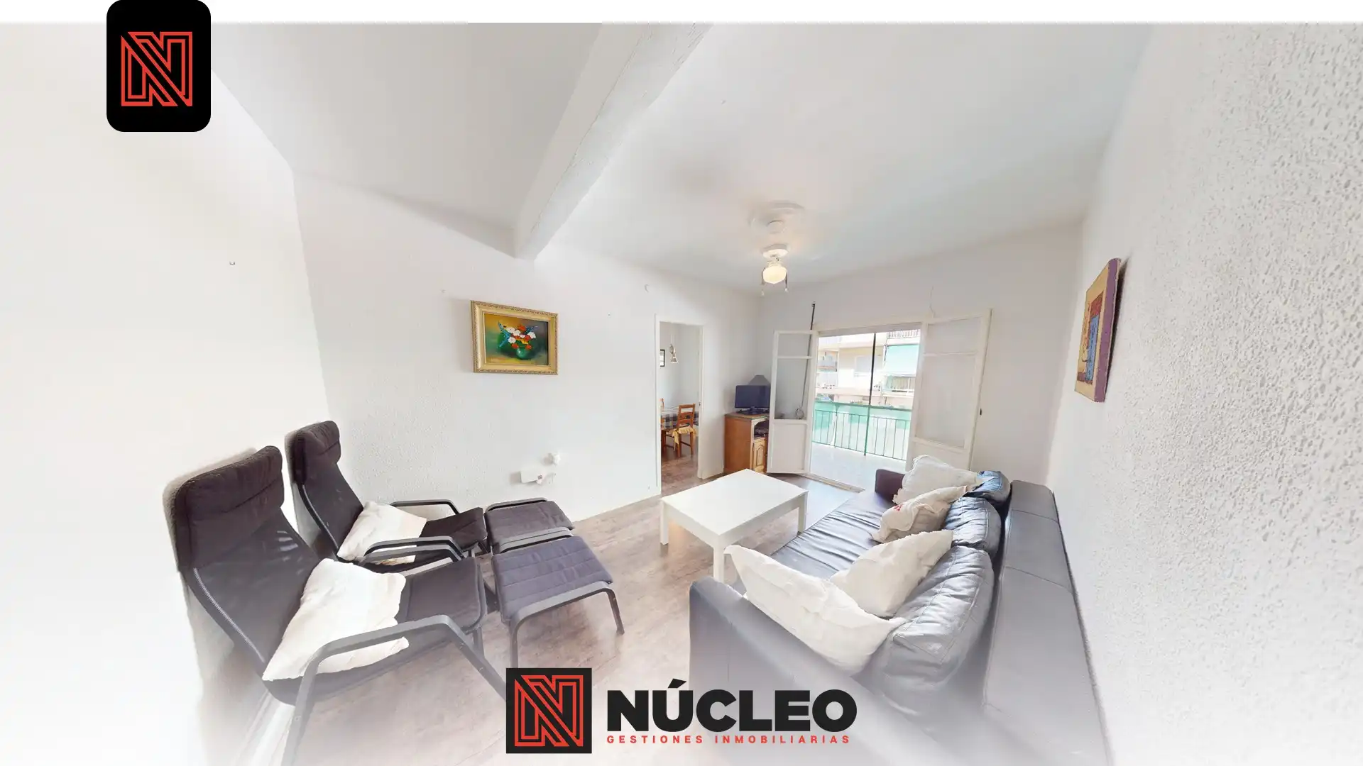 Wohnzimmer von Wohnung zum Verkauf in Alicante / Alacant mit Möbliert