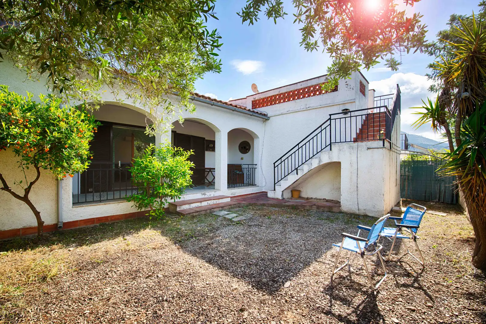 Exterior view of Houses for sale in Roses  with Private garden, Terrace and Furnished