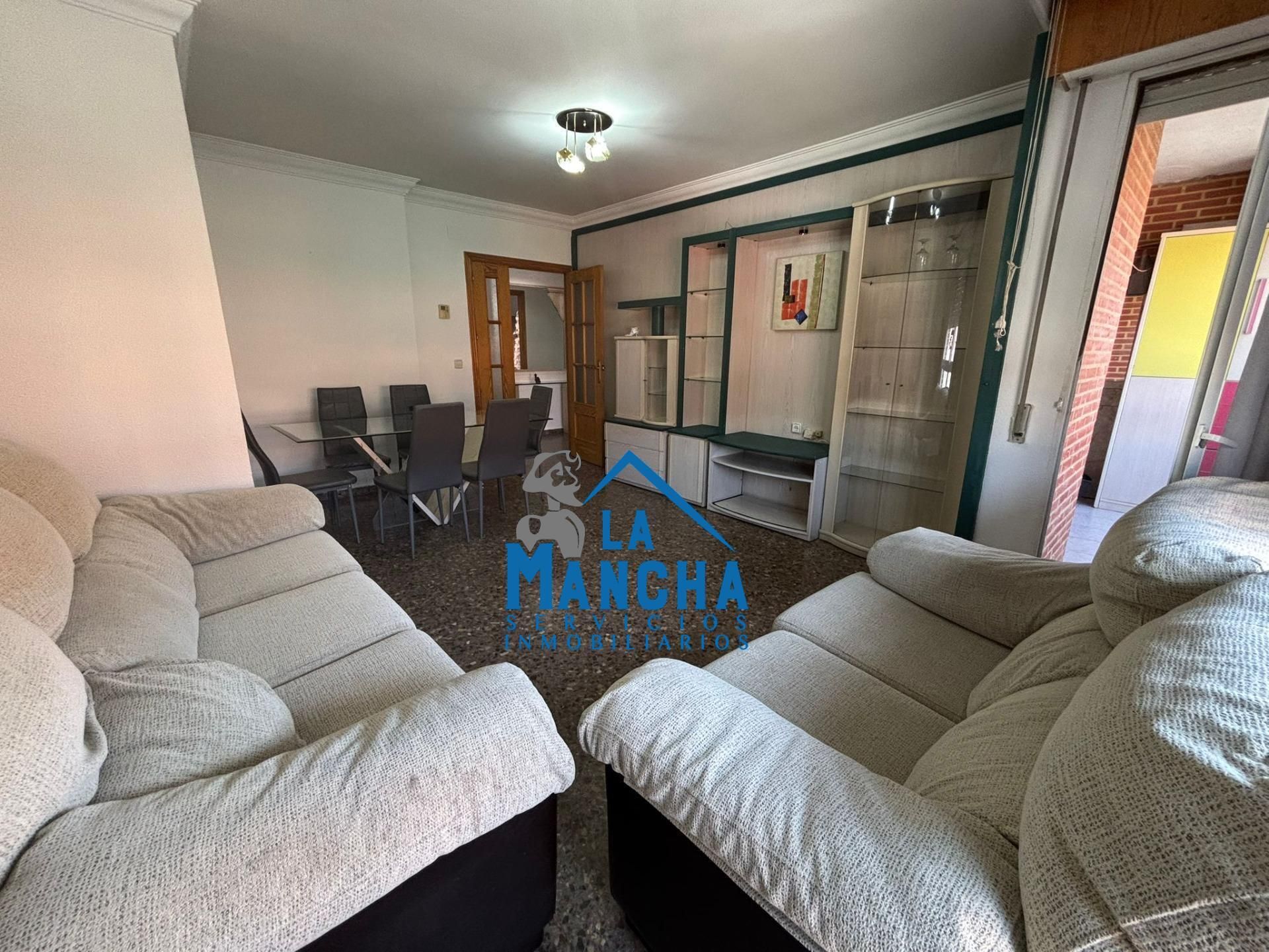 Living room of Flat for sale in  Albacete Capital  with Heating, Terrace and Balcony