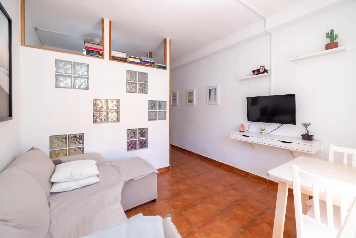 Sala de estar de Estudio en venta en Torremolinos con Aire acondicionado, Calefacción y Terraza