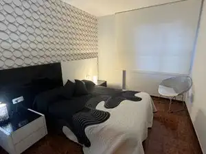 Schlafzimmer von Wohnung zur Miete in Torredembarra mit Klimaanlage, Heizung und Privatgarten
