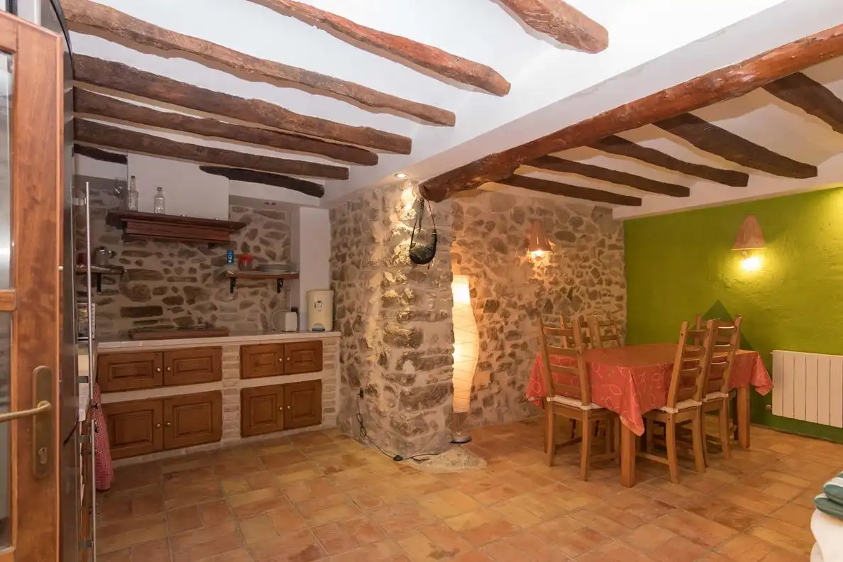 Cocina de Finca rústica en venta en La Vall de Laguar con Calefacción, Terraza y Trastero