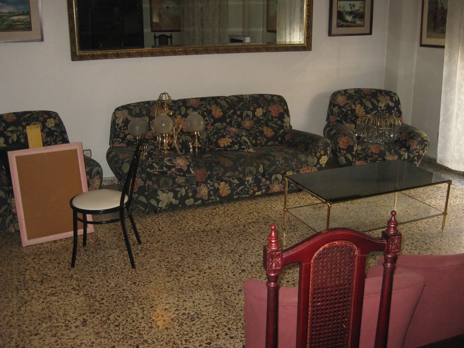Sala d'estar de Pis en venda en  Murcia Capital amb Moblat i Rentadora