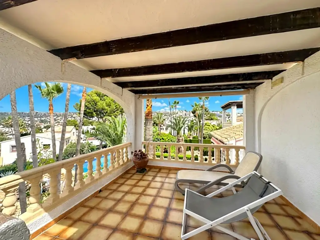Terraza de Casa o chalet en venta en Moraira con Aire acondicionado, Calefacción y Jardín privado