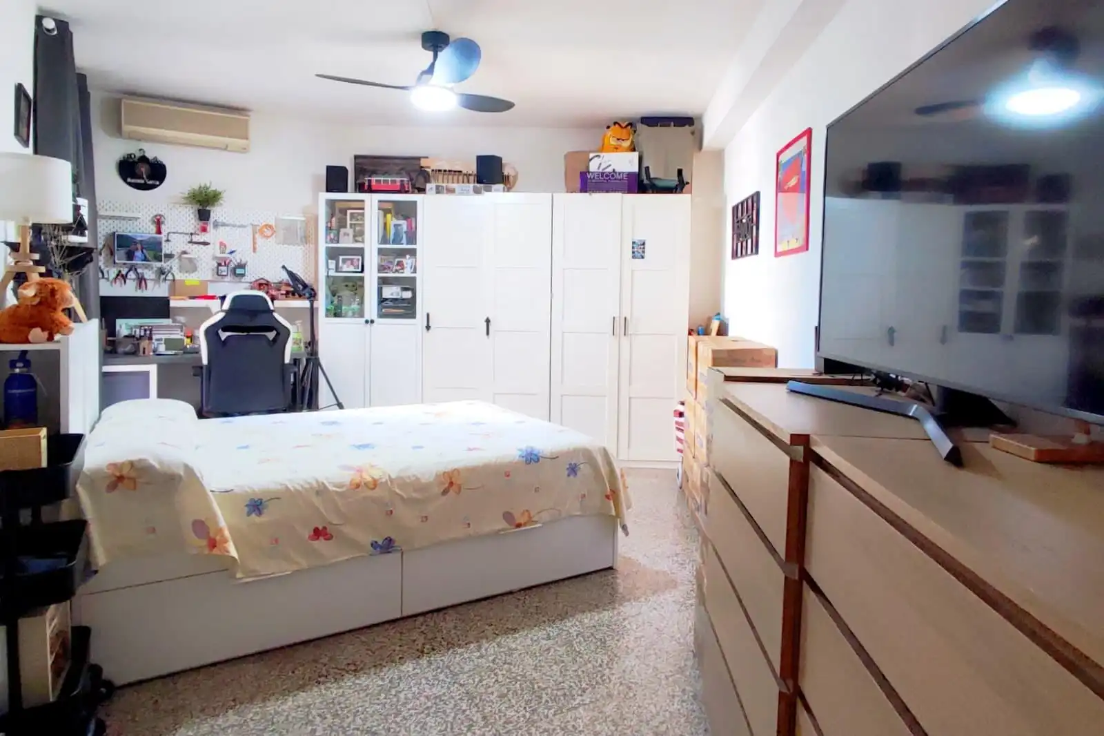 Schlafzimmer von Wohnung zum Verkauf in Valencia mit Klimaanlage, Heizung und Terrasse