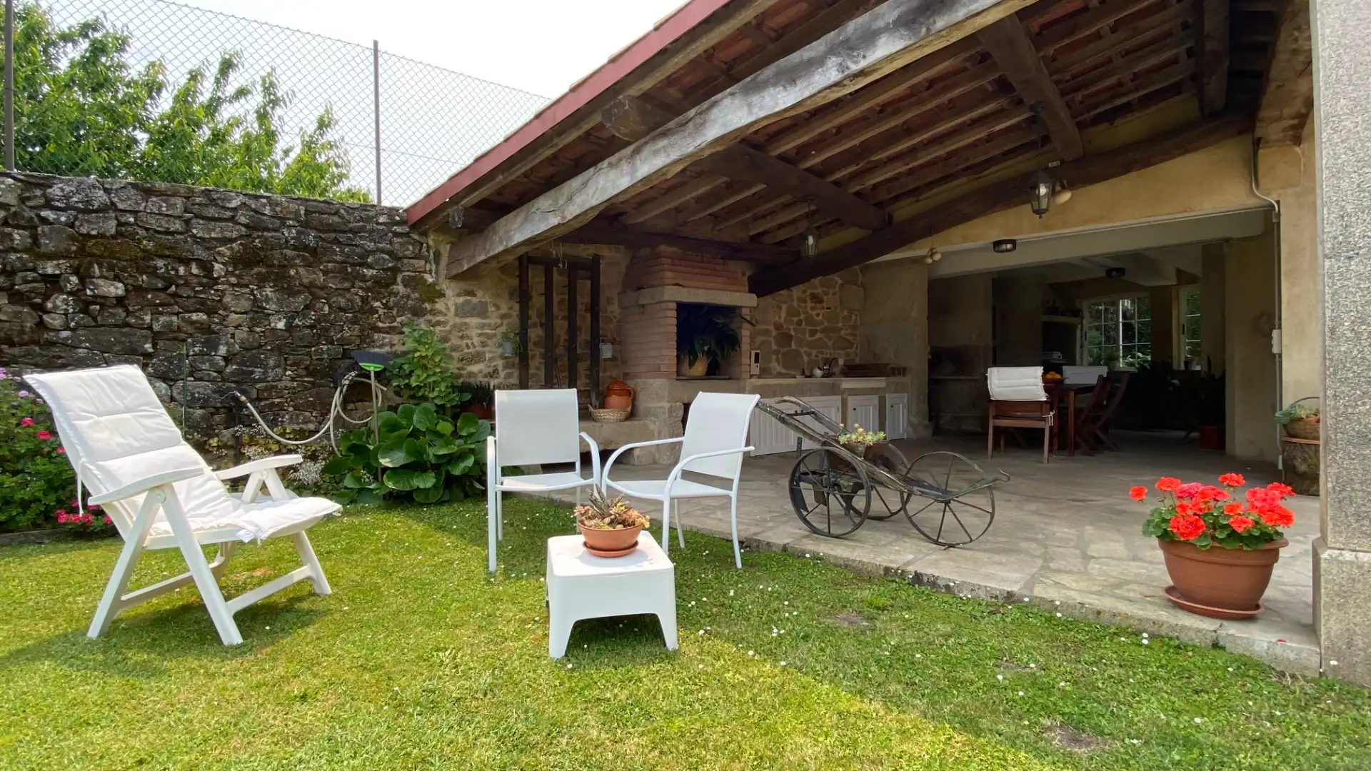 Terraza de Casa o chalet en venta en A Estrada  con Calefacción, Jardín privado y Terraza