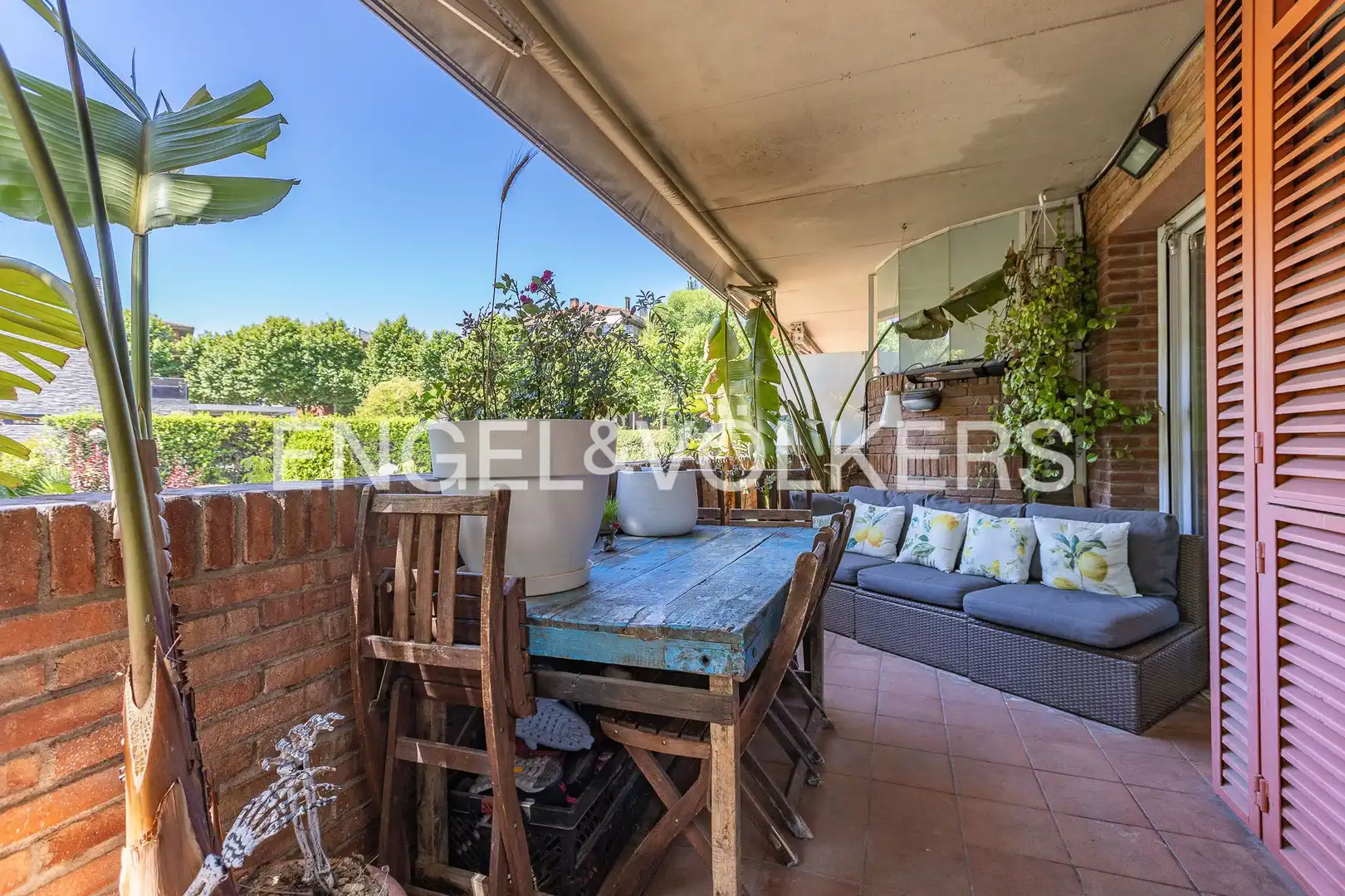 Terrace of Flat for sale in Sant Cugat del Vallès  with Air Conditioner, Heating and Private garden