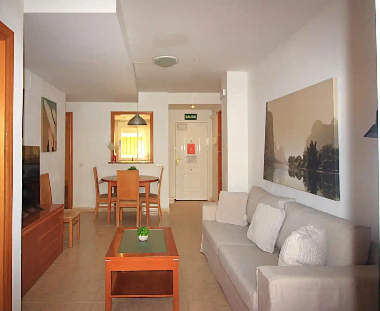 Sala de estar de Apartamento en venta en Oropesa del Mar / Orpesa con Jardín privado, Terraza y Amueblado