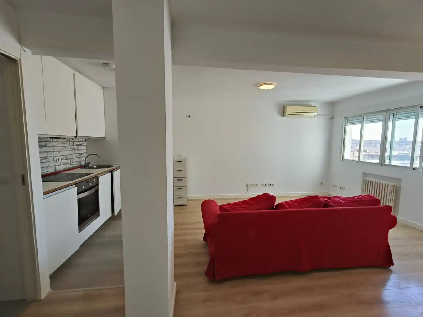 Sala de estar de Apartamento de alquiler en Madrid con Aire acondicionado y Calefacción