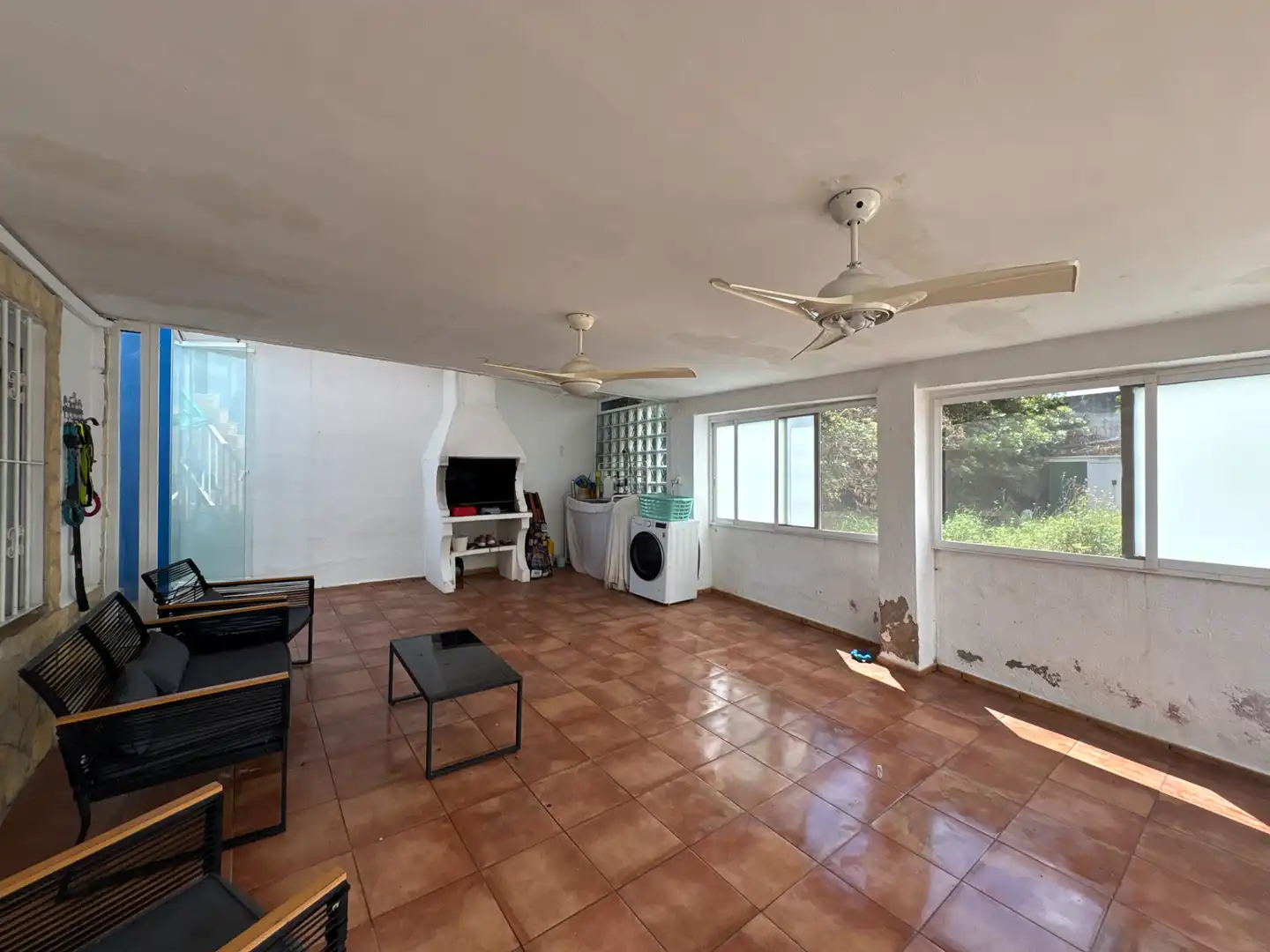Sala d'estar de Casa o xalet en venda en Sant Joan de Moró amb Aire condicionat, Jardí privat i Terrassa