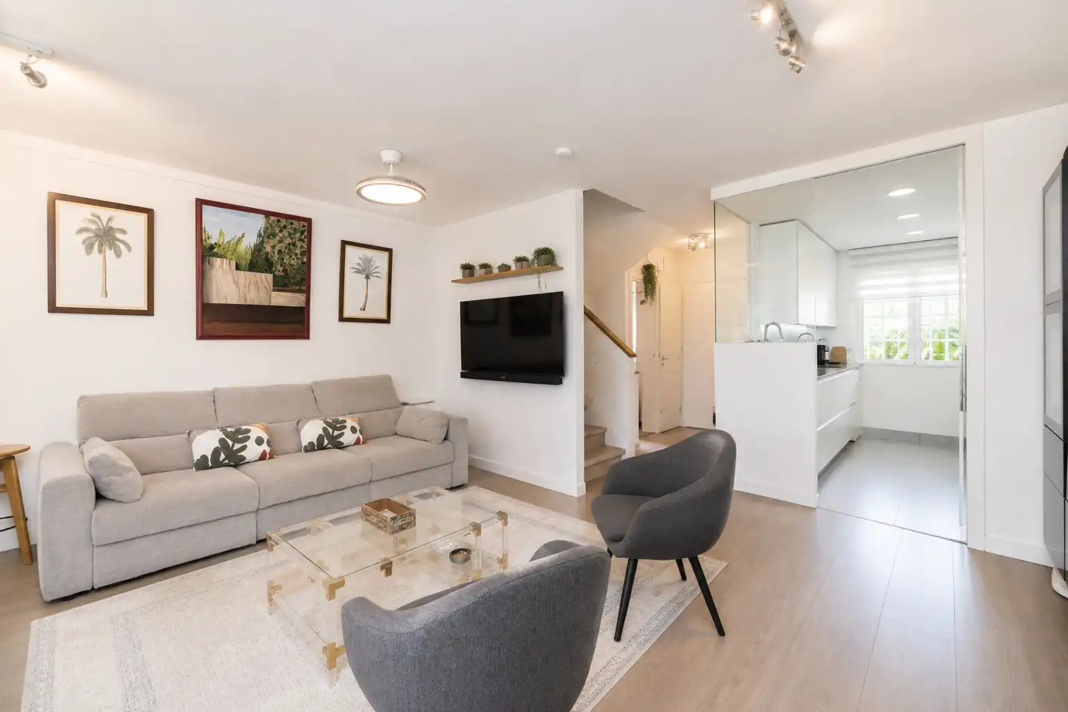 Sala de estar de Casa adosada en venta en Las Rozas de Madrid