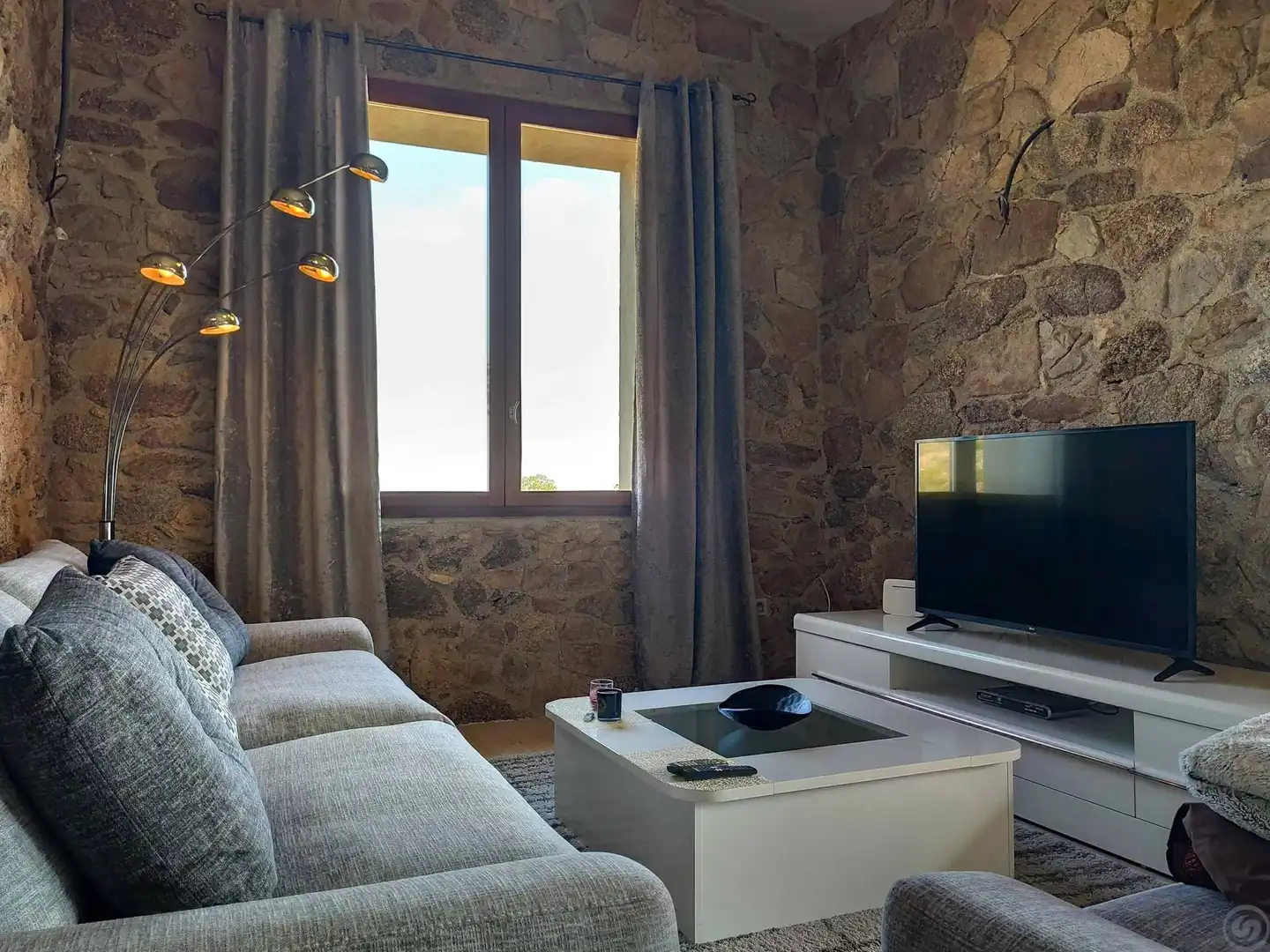 Living room of Country homes for sale in La Jonquera  with Air Conditioner, Heating and Terrace