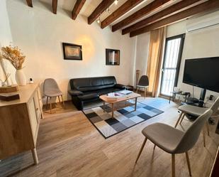 Living room of Single-family semi-detached for sale in Benicarló  with Parquet flooring, Terrace and Furnished