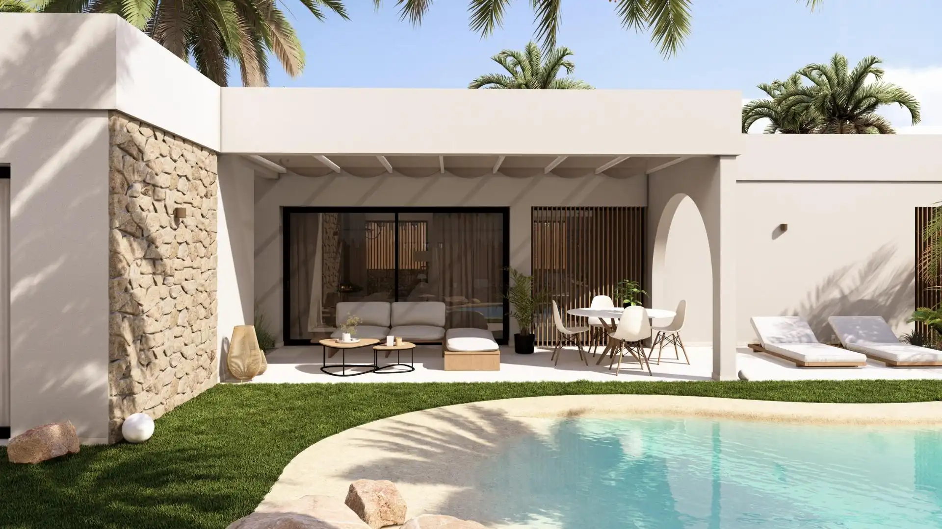 Chalet con piscina en venta en Campo de Murcia