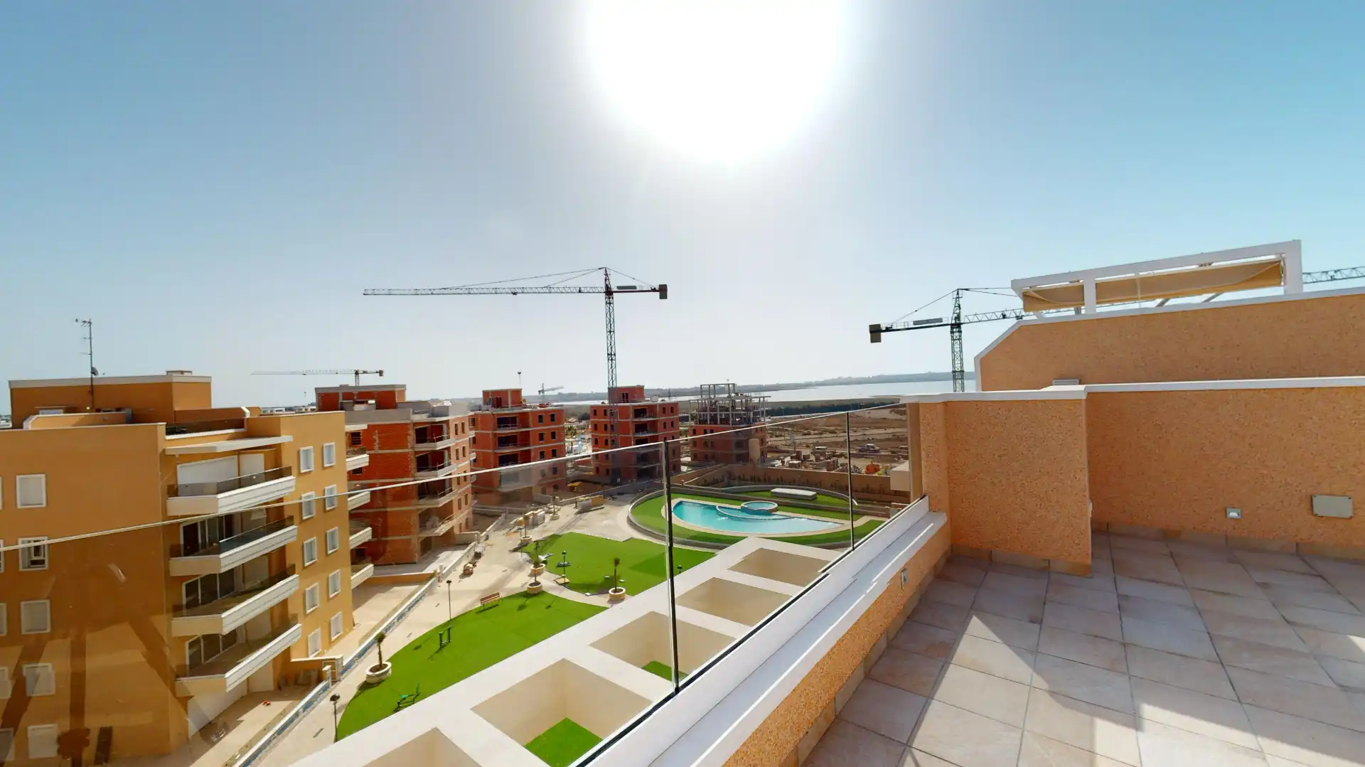Terraza de Apartamento en venta en Pilar de la Horadada con Aire acondicionado y Piscina comunitaria
