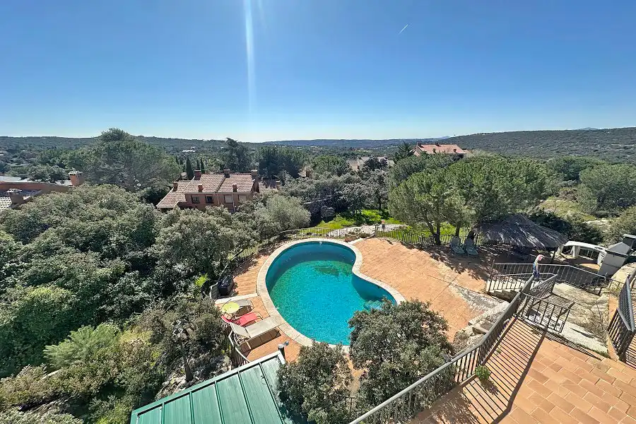 Garden of Houses for sale in Hoyo de Manzanares  with Air Conditioner, Heating and Private garden