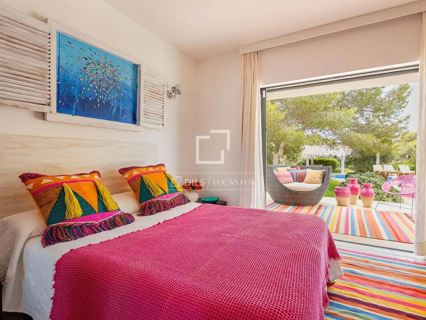 Habitación de Casa o chalet de alquiler en Formentera con Aire acondicionado, Jardín privado y Terraza