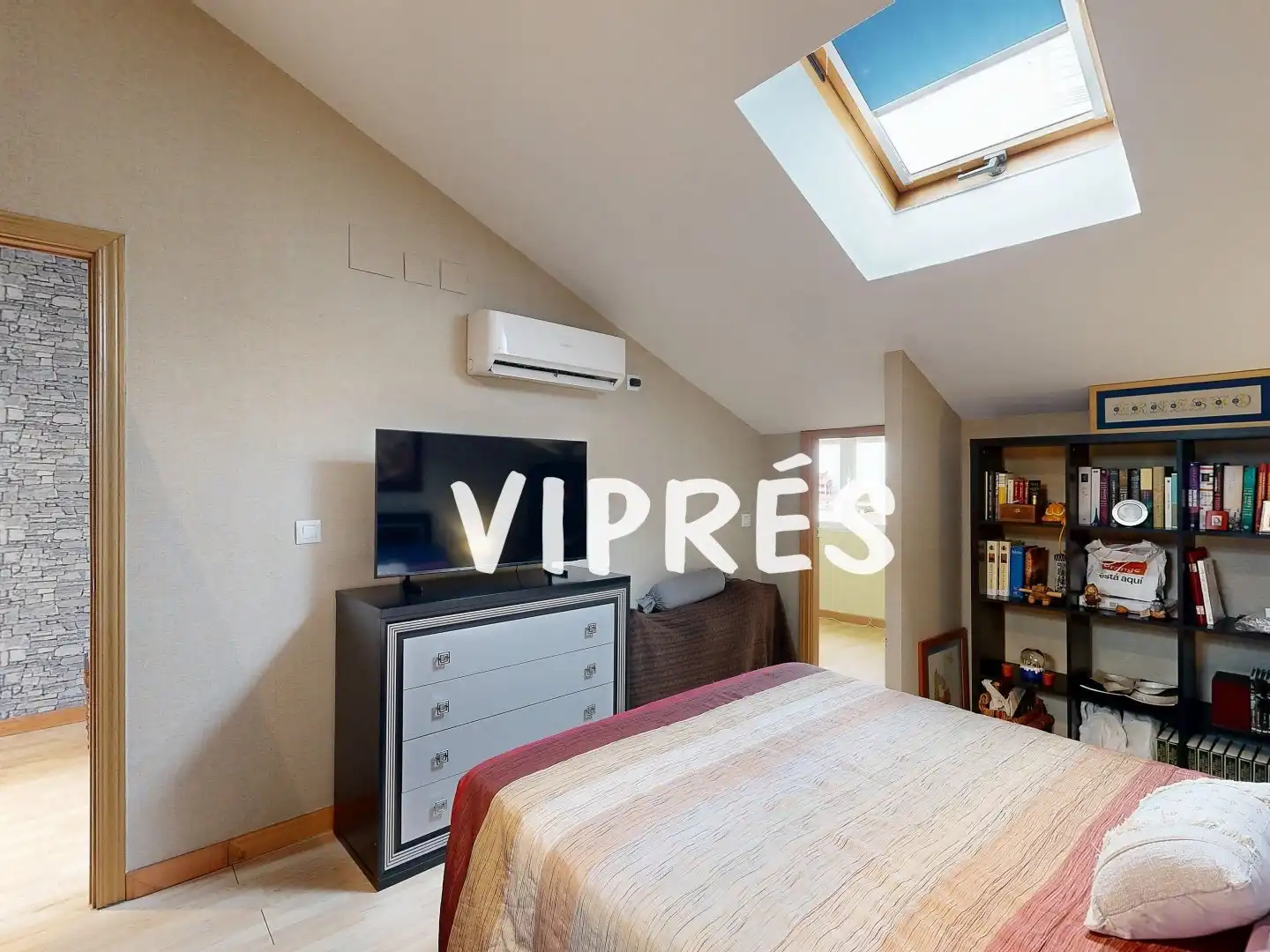 Schlafzimmer von Maisonette zum Verkauf in Cáceres mit Heizung, Parkett und Terrasse