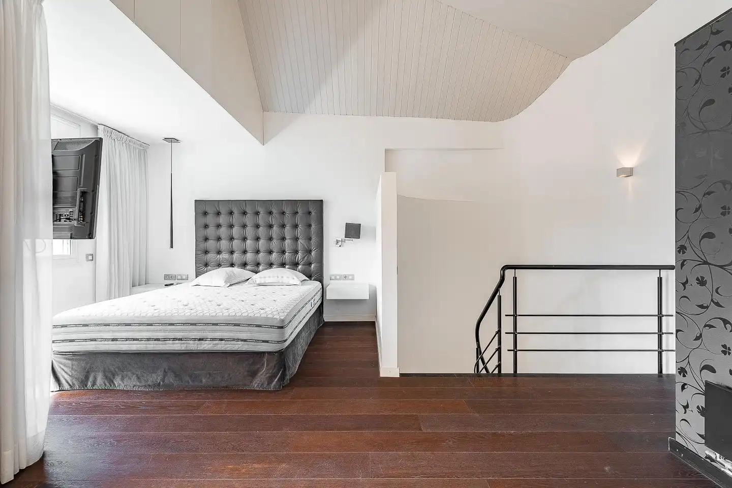 Schlafzimmer von Haus oder Chalet zur Miete in Sant Just Desvern mit Klimaanlage, Heizung und Privatgarten