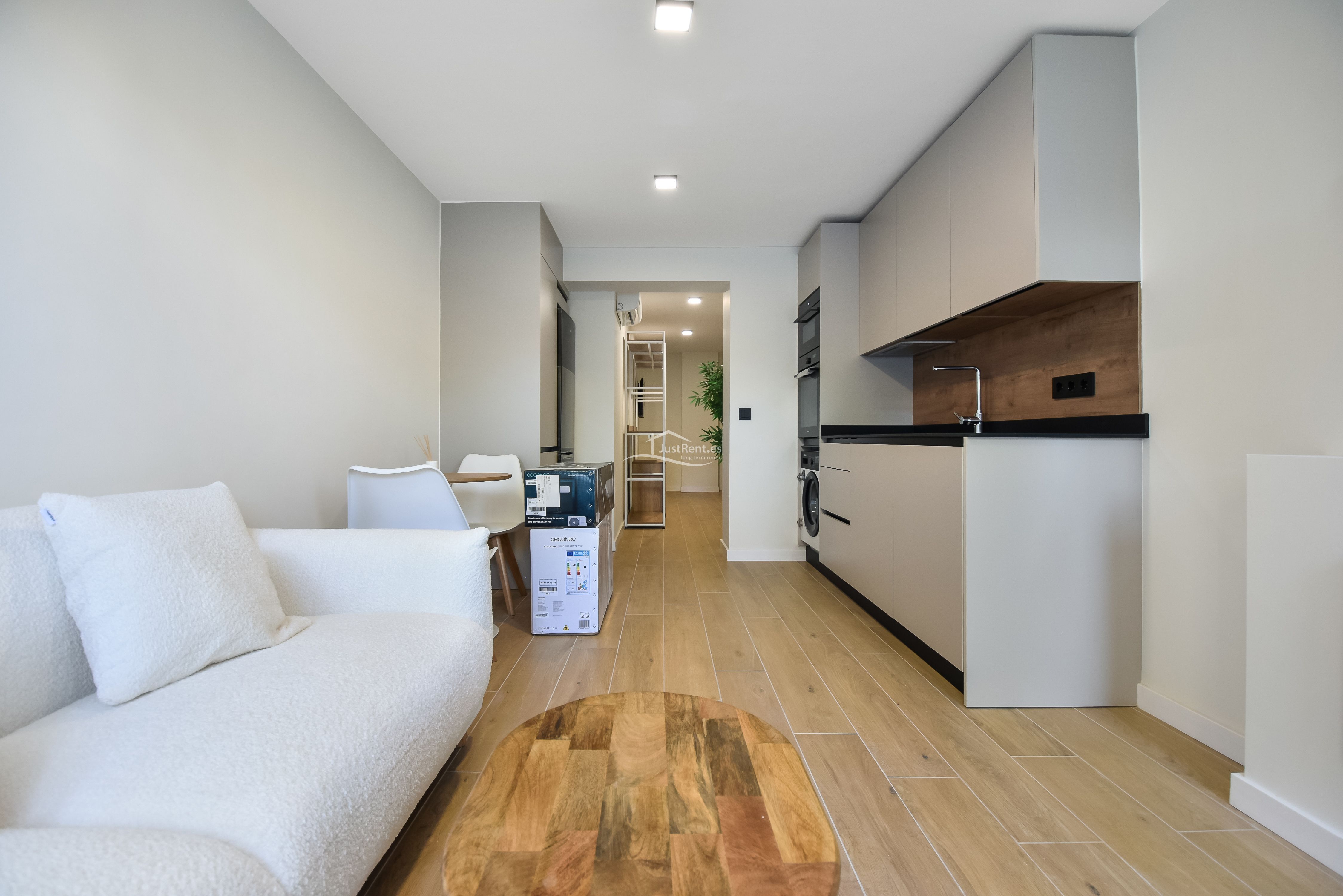 Living room of Flat to rent in Jávea / Xàbia  with Air Conditioner and Private garden