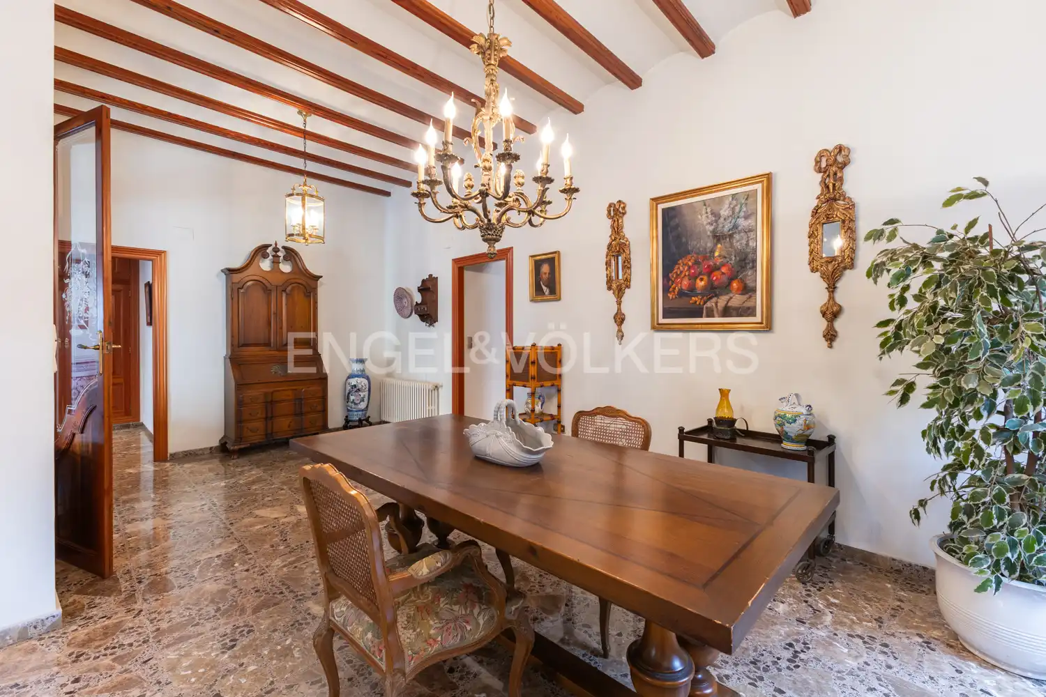 Comedor de Piso de alquiler en Carlet con Calefacción, Terraza y Trastero