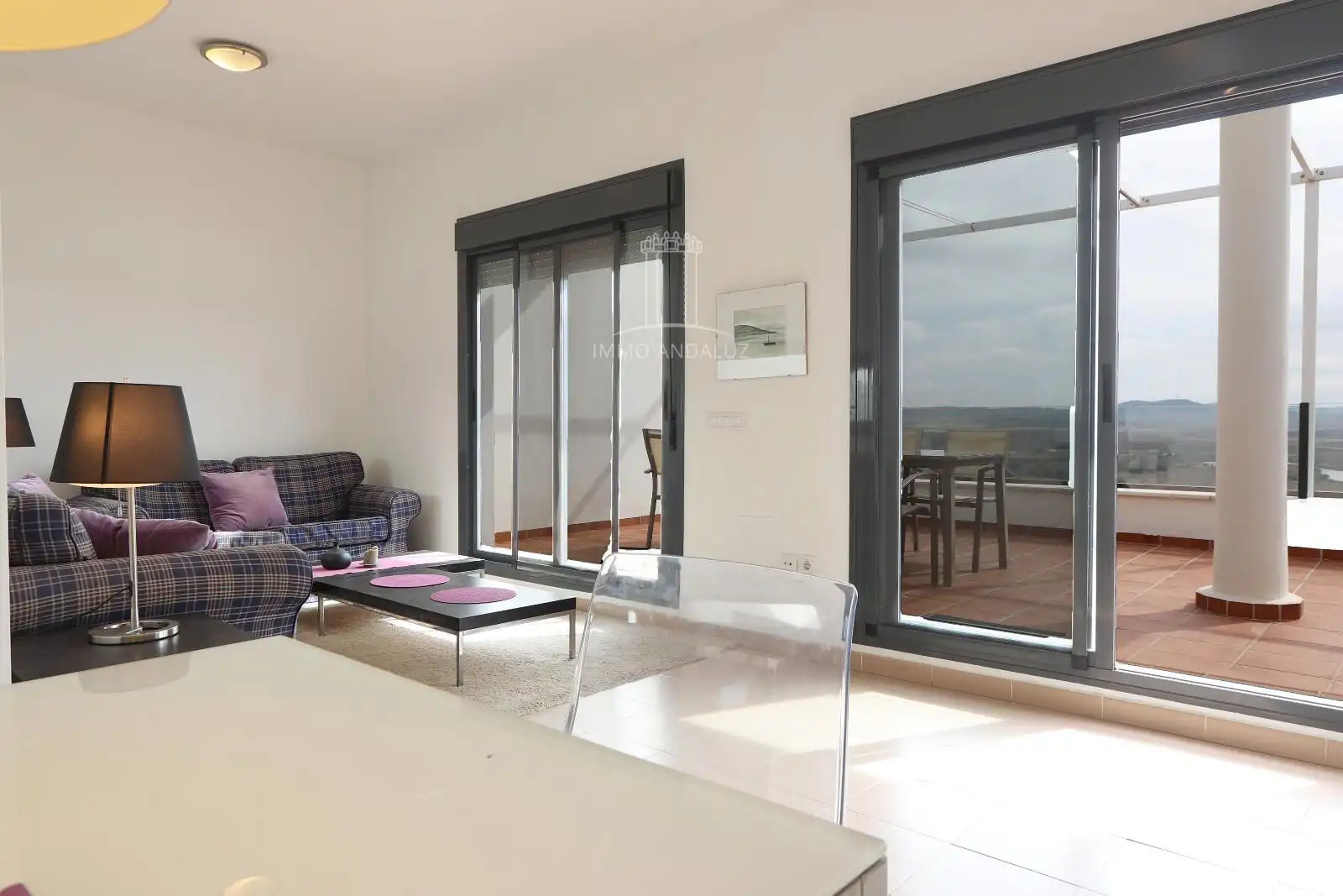 Wohnzimmer von Wohnung zum Verkauf in Conil de la Frontera mit Klimaanlage, Heizung und Terrasse