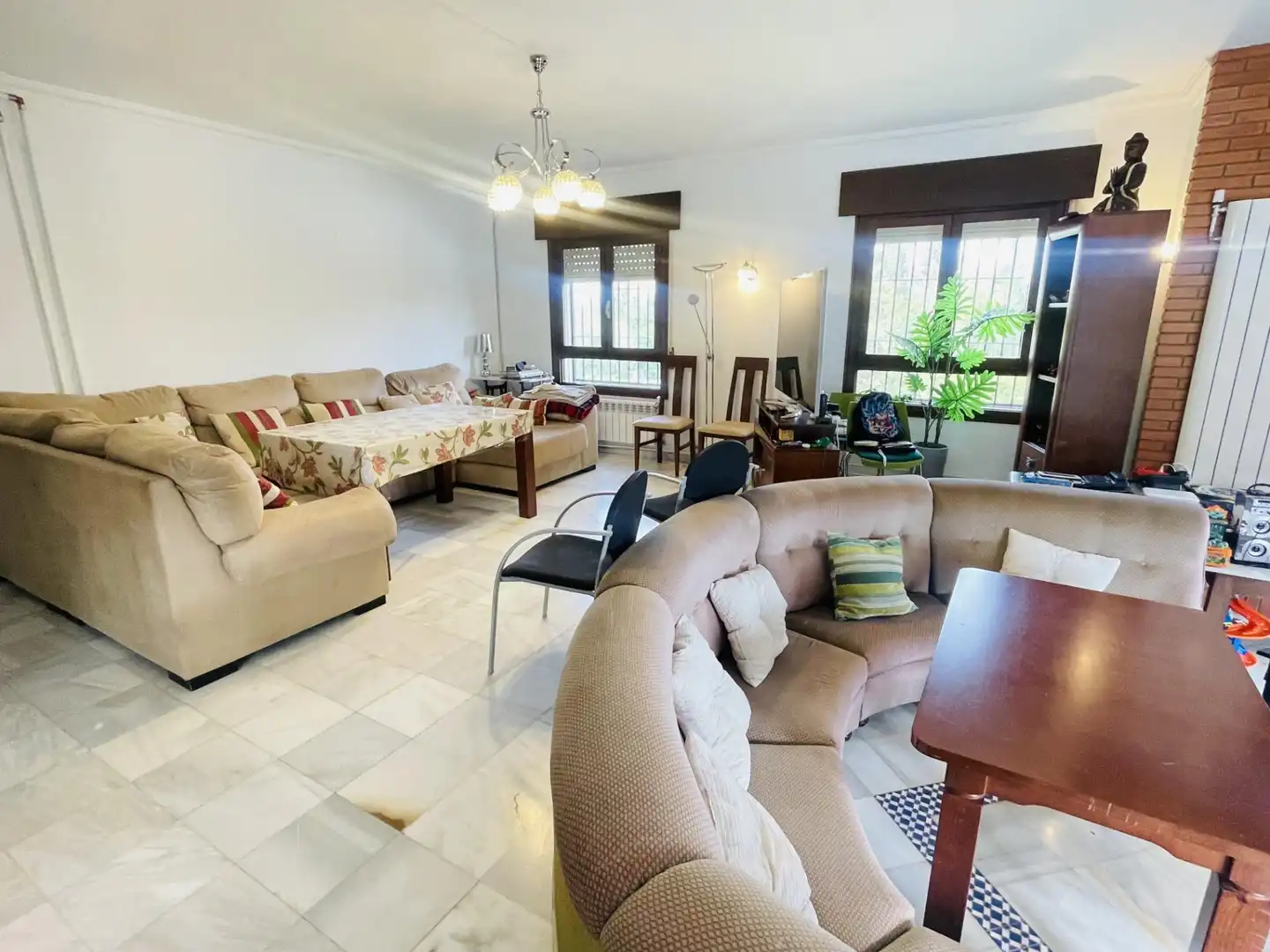 Living room of Houses for sale in Antequera  with Heating, Private garden and Swimming Pool