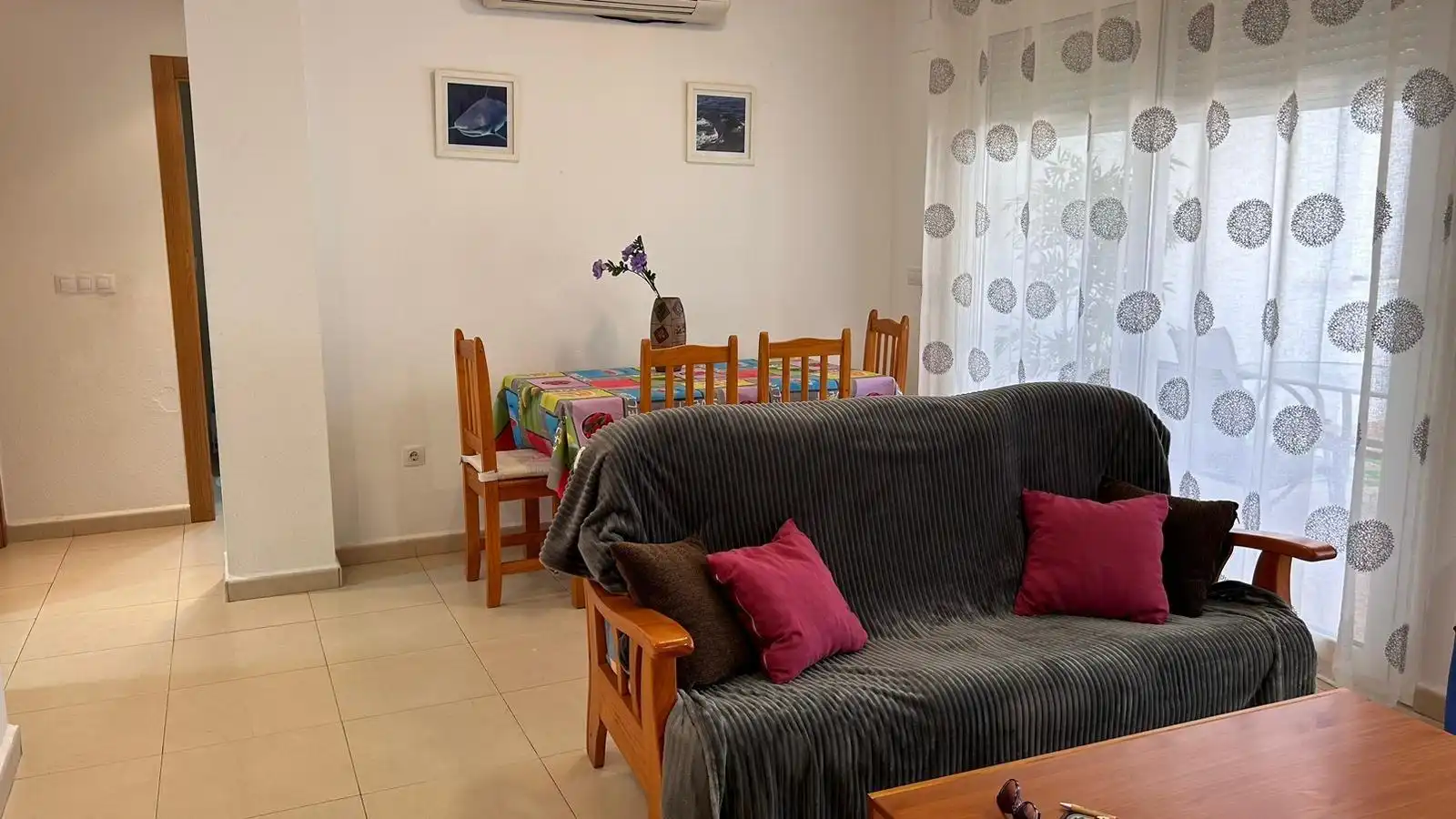 Sala d'estar de Pis de lloguer en Torre-Pacheco amb Aire condicionat, Calefacció i Jardí privat