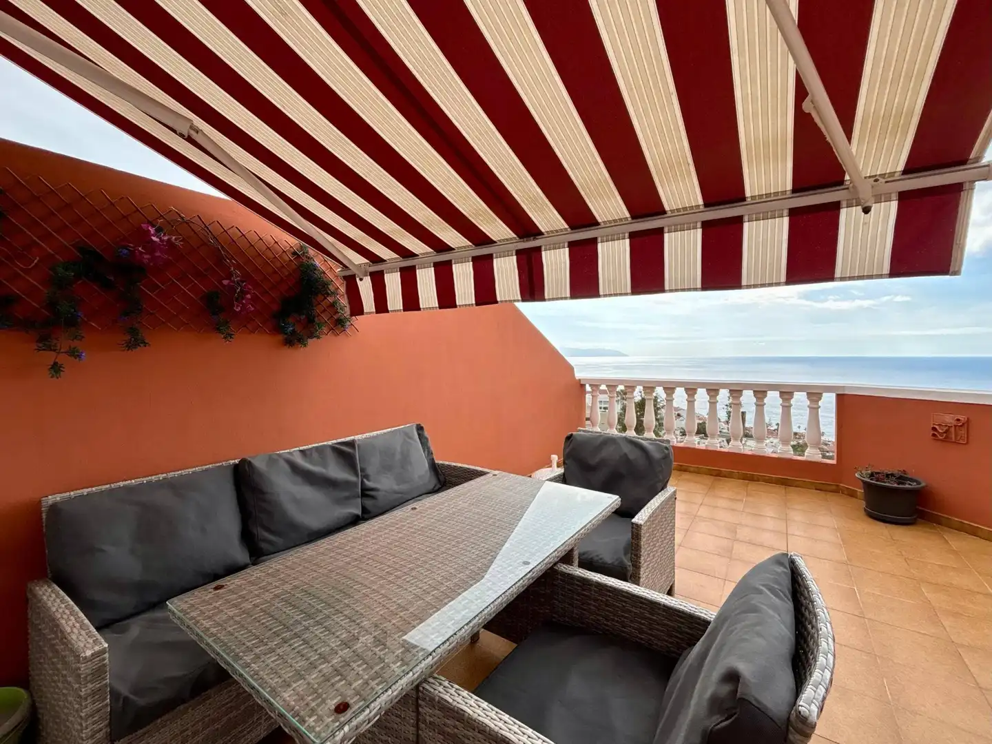 Terrassa de Apartament de lloguer en Santiago del Teide amb Terrassa, Moblat i Balcó