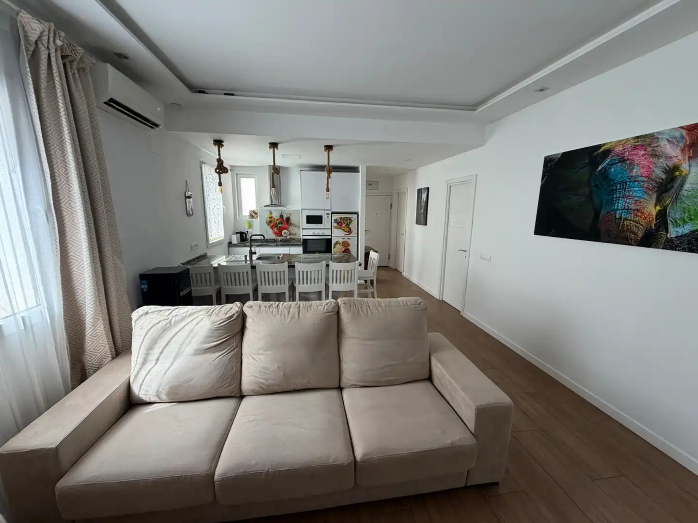 Sala de estar de Piso de alquiler en Málaga con Aire acondicionado, Calefacción y Amueblado