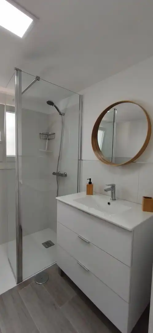 Baño de Piso de alquiler en San Cristóbal de la Laguna con Terraza y Amueblado