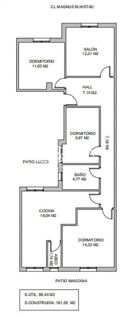 Flat for sale in Gijón   with Storage room