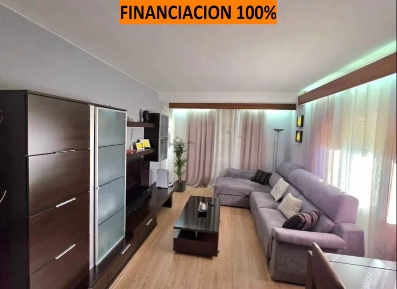 Living room of Flat for sale in Caspe  with Air Conditioner, Heating and Terrace