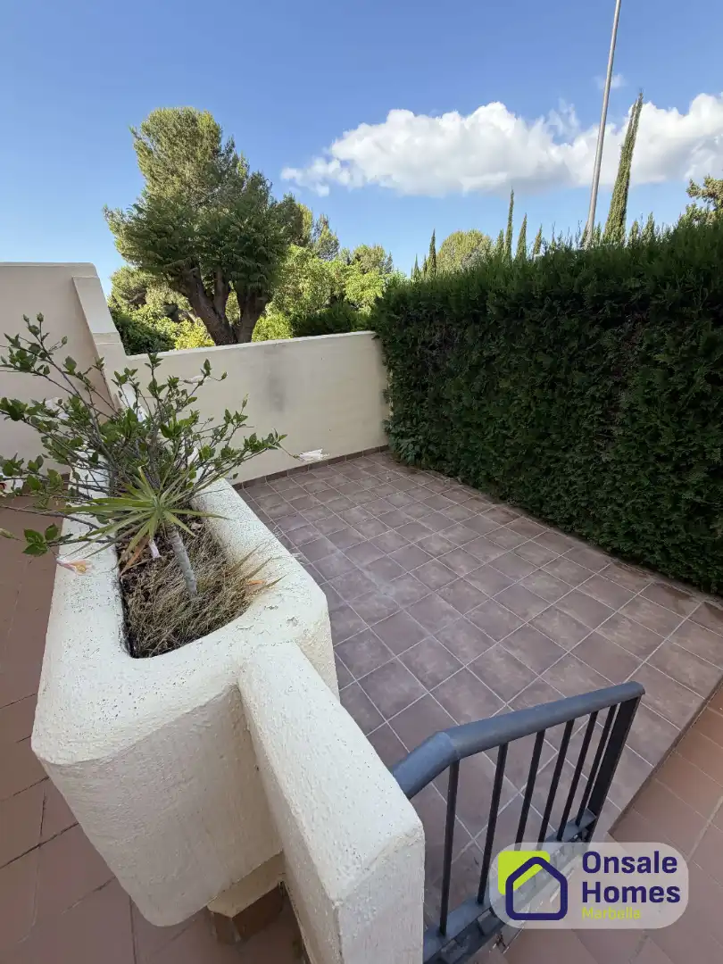 Terraza de Casa adosada en venta en Marbella con Aire acondicionado, Jardín privado y Terraza