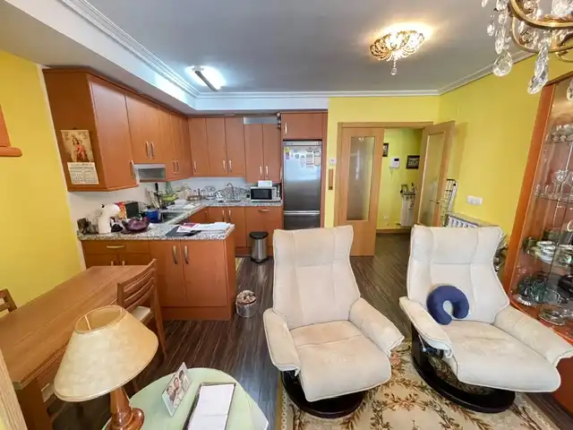 Cocina de Apartamento en venta en Cistérniga con Calefacción, Trastero y Amueblado