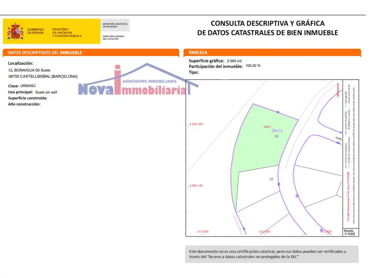 Residential land for sale in Calle Bonaigua 50, imagen 5