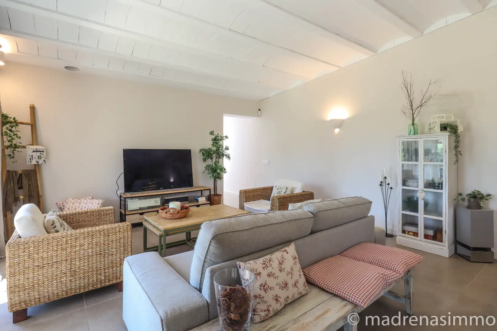 Sala de estar de Casa o chalet de alquiler en Ultramort con Aire acondicionado, Calefacción y Jardín privado