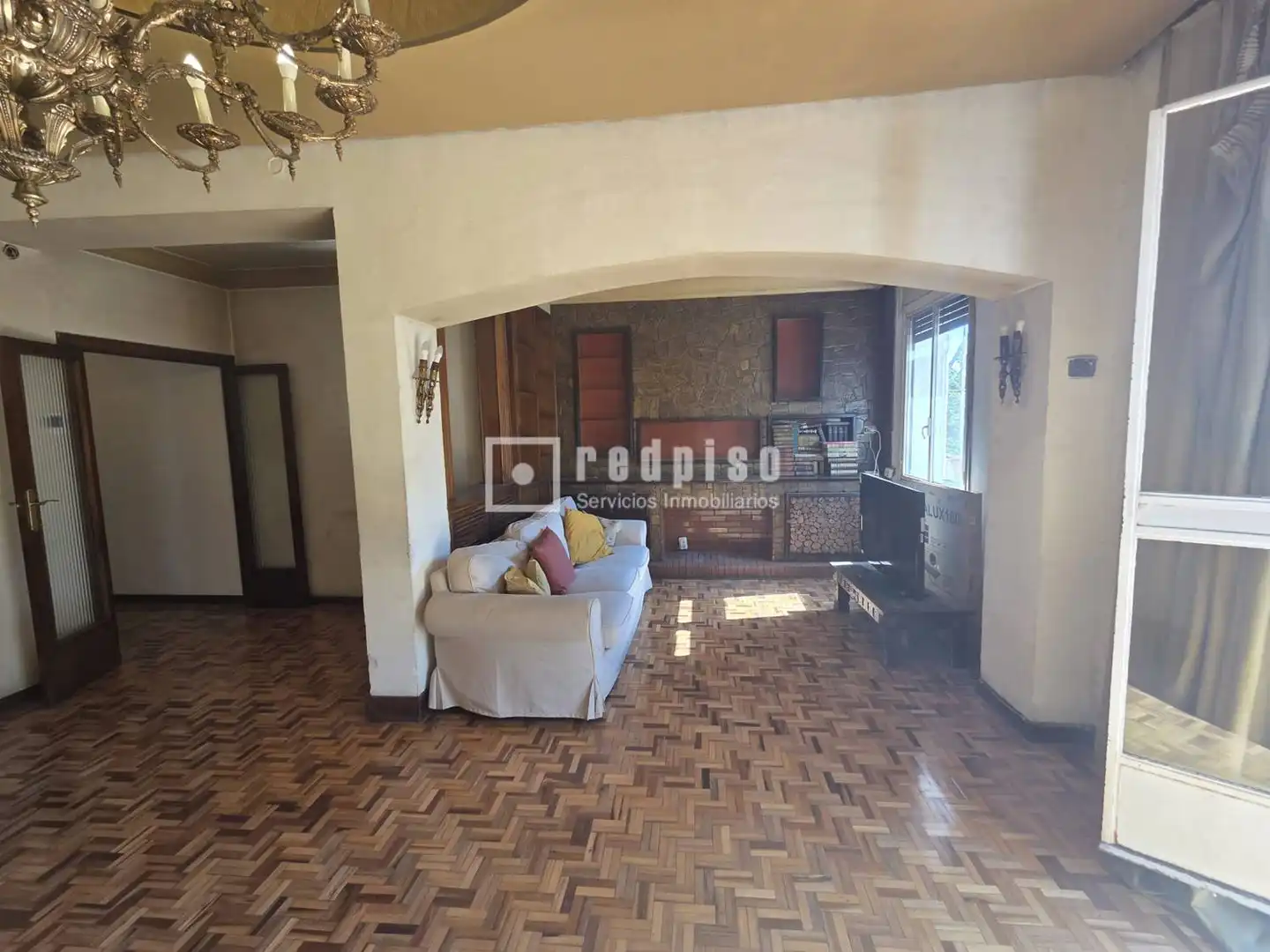 Wohnzimmer von Wohnung zum Verkauf in Madrid mit Heizung, Parkett und Terrasse