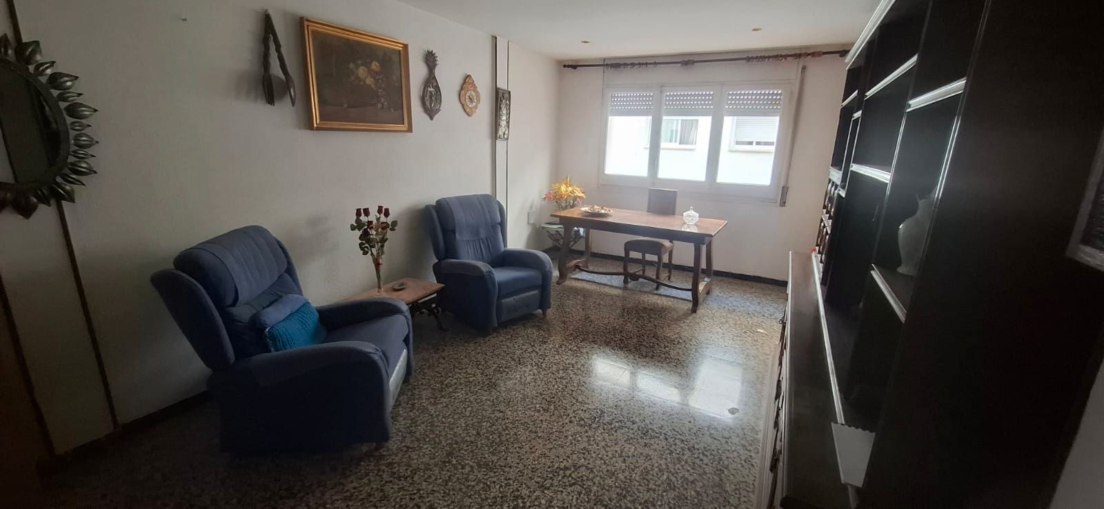 Sala de estar de Piso en venta en Badalona con Aire acondicionado y Balcón